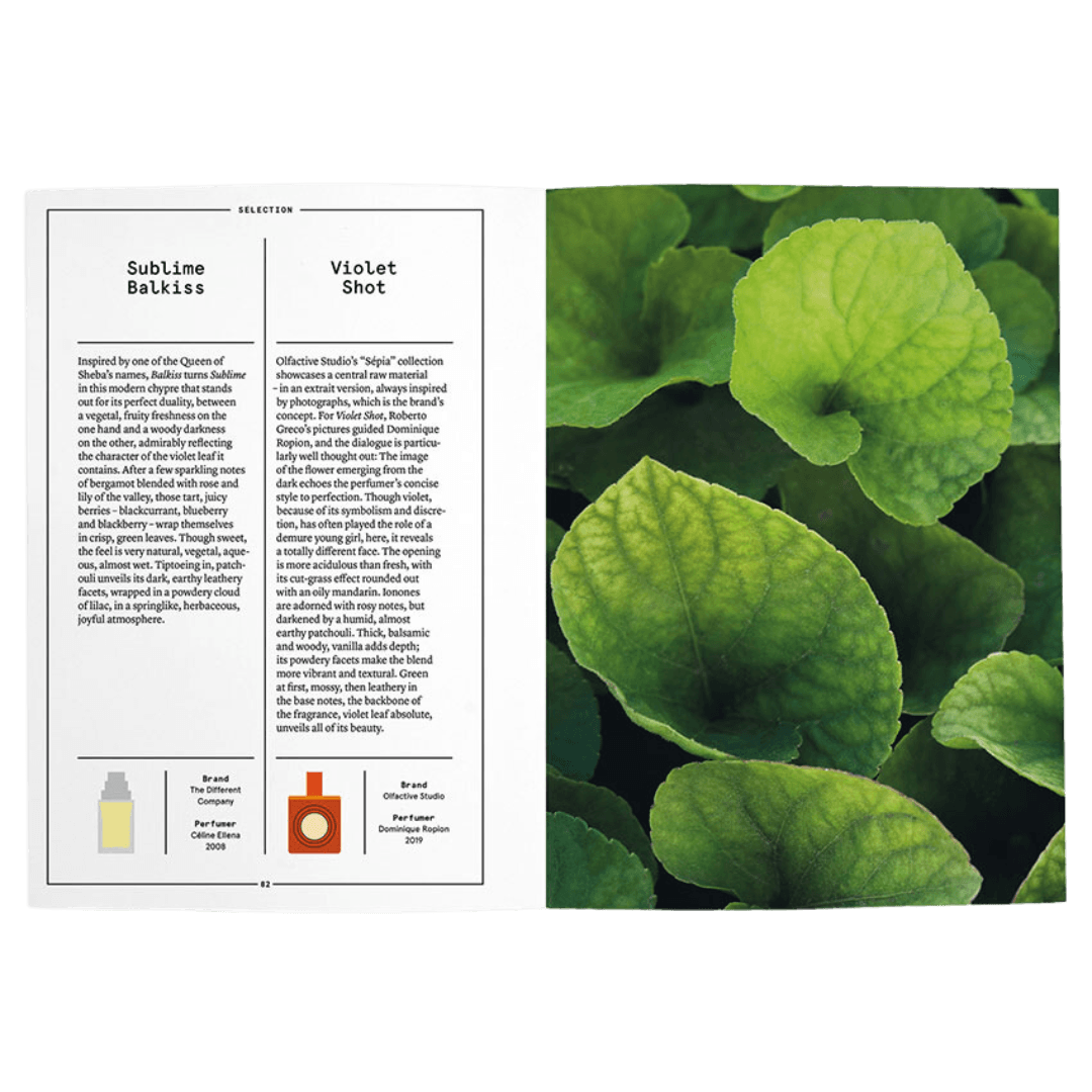 Nez - Violet Leaf in Perfumery booklet