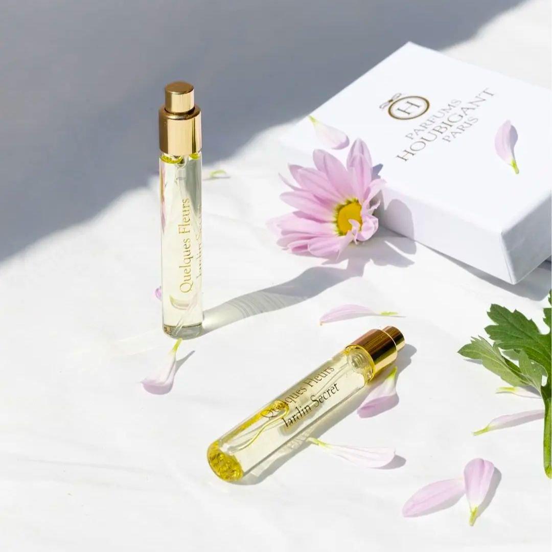 Houbigant - Quelques Fleurs Jardin Secret travel sprays tasverstuivers | Perfume Lounge