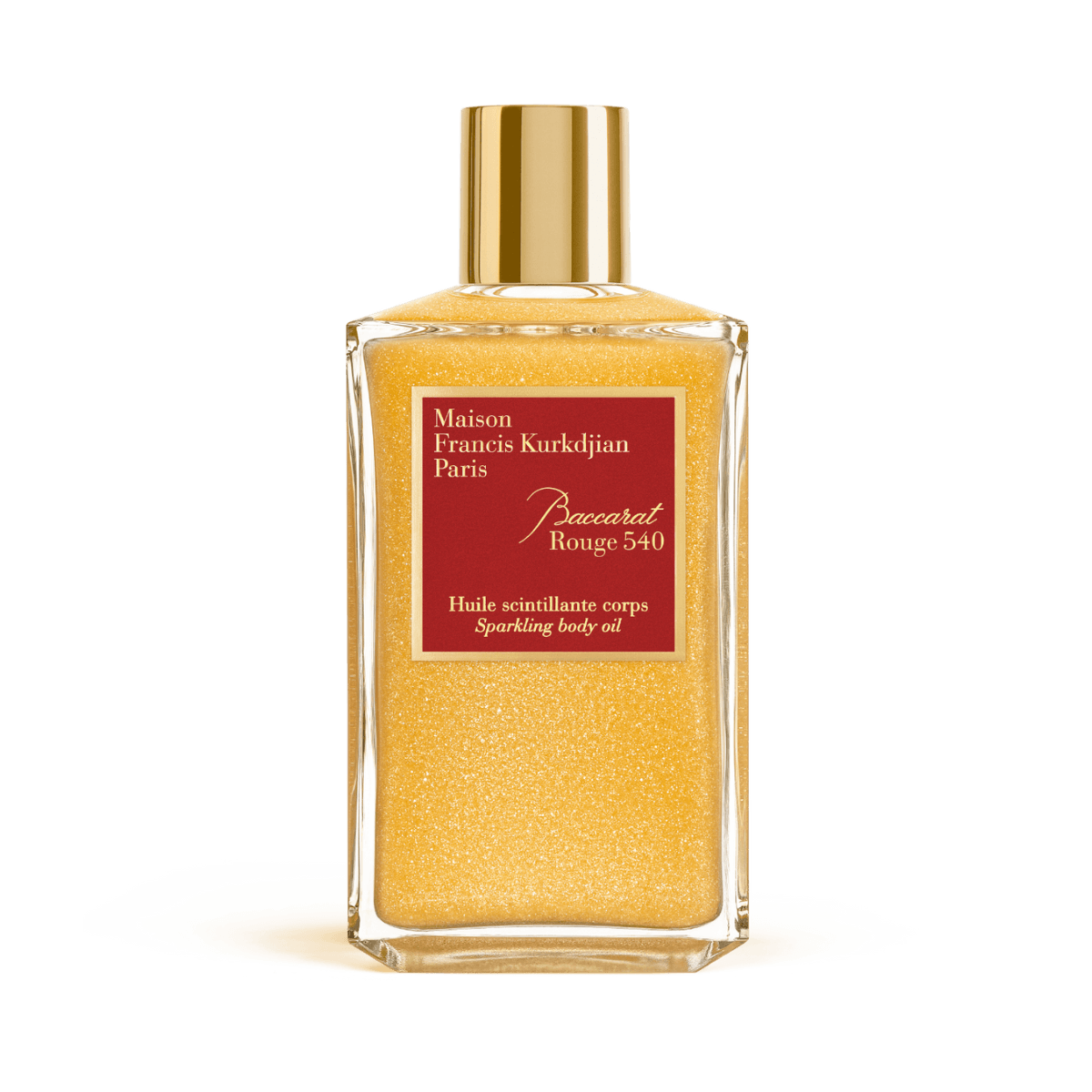 Image of Baccarat Rouge 540 sparkling body oil by the perfume brand Maison Francis Kurkdjian