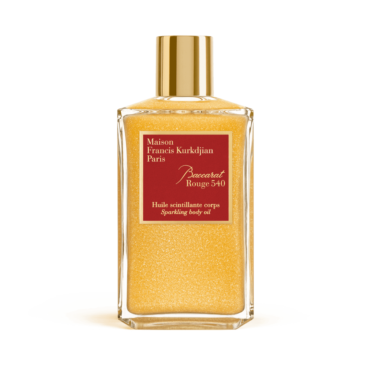 Image of Baccarat Rouge 540 sparkling body oil by the perfume brand Maison Francis Kurkdjian
