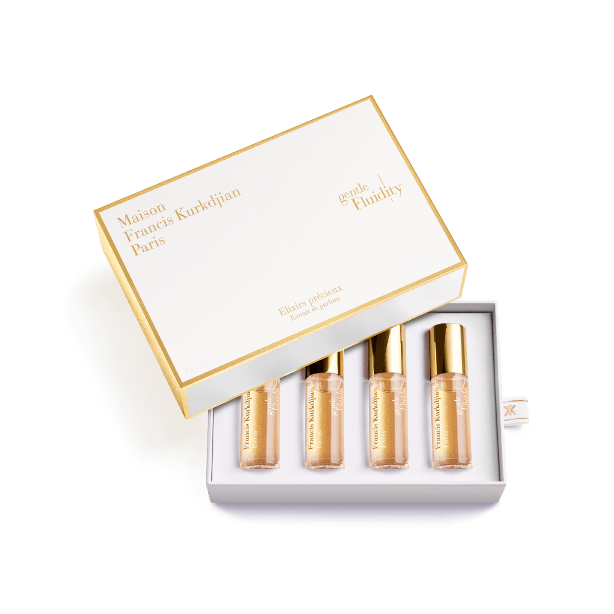 Maison Francis Kurkdjian – Gentle Fluidity gold elixir extrait de parfum 4 x 4 ml