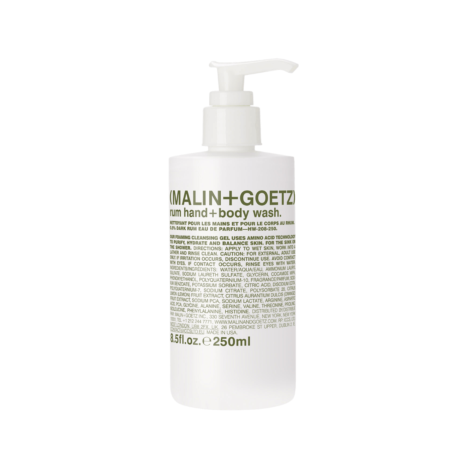 Malin + Goetz rum hand + body wash | Perfume Lounge