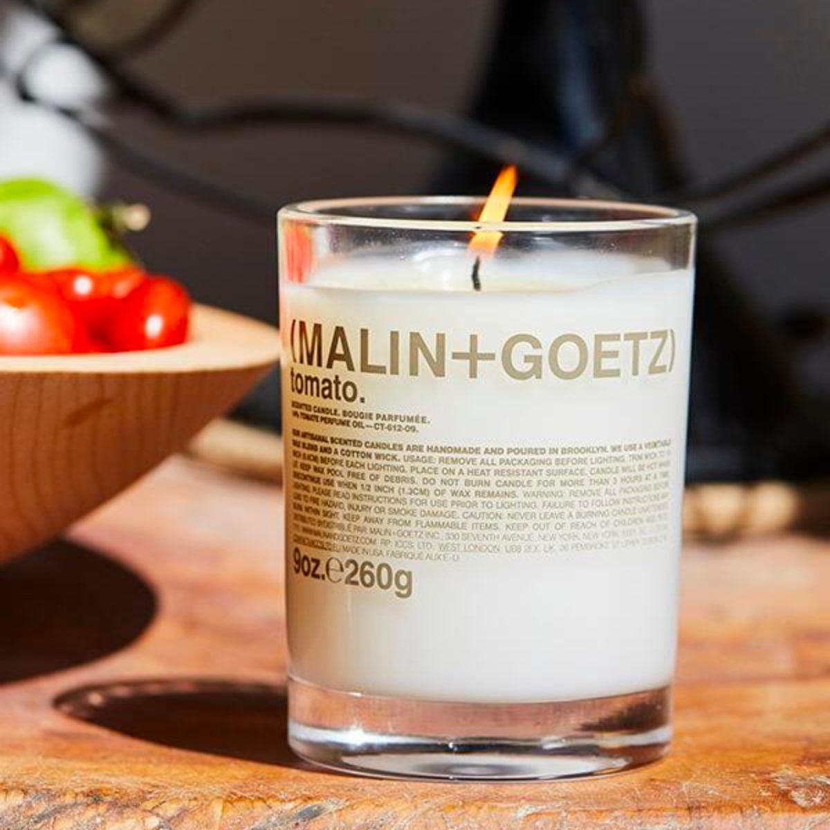 Image of Tomato scented candle by the brand Malin+Goetz