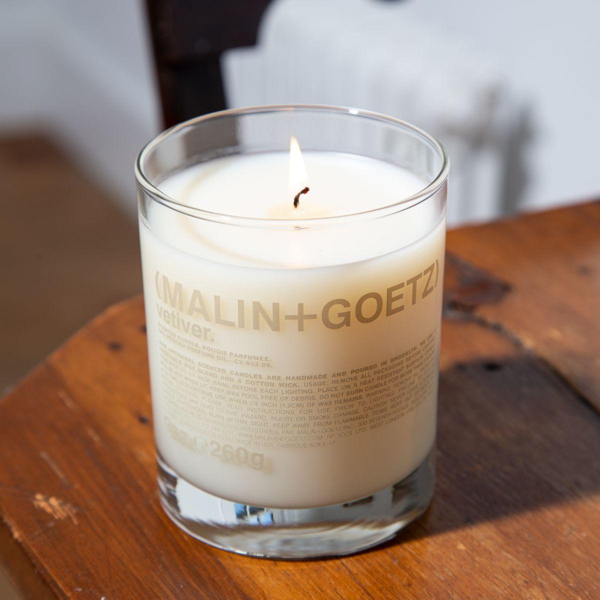 Image of Vetiver scented candle by Malin + Goetz