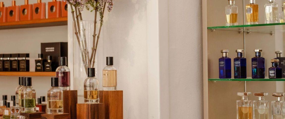 Perfume Lounge winkel banner