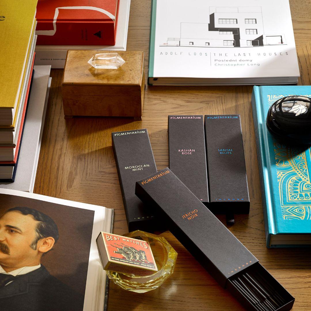 Pigmentarium - Moroccan Mint - Kashan Rose - Santal Blues - Jericho Noir - incense | Perfume Lounge